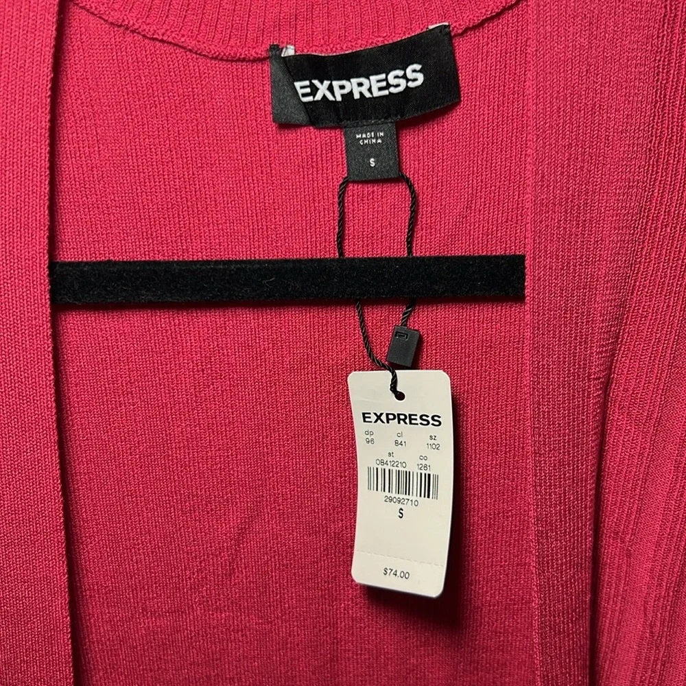 NWT Ribbed Short Sleeve Duster Cardigan - Picture 4 of 5